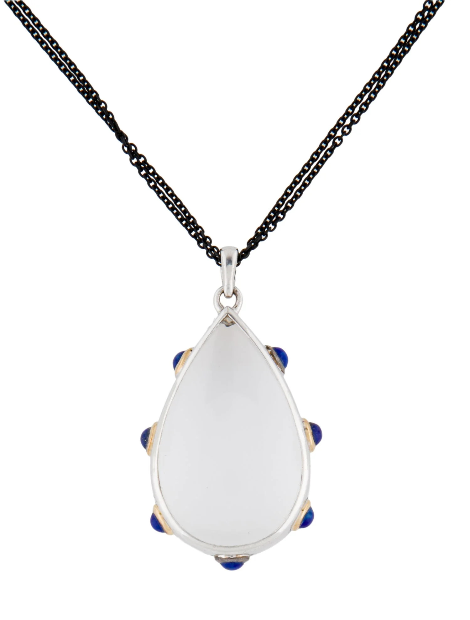 Quartz & Lapis Lazuli Pendant Necklace | The RealReal