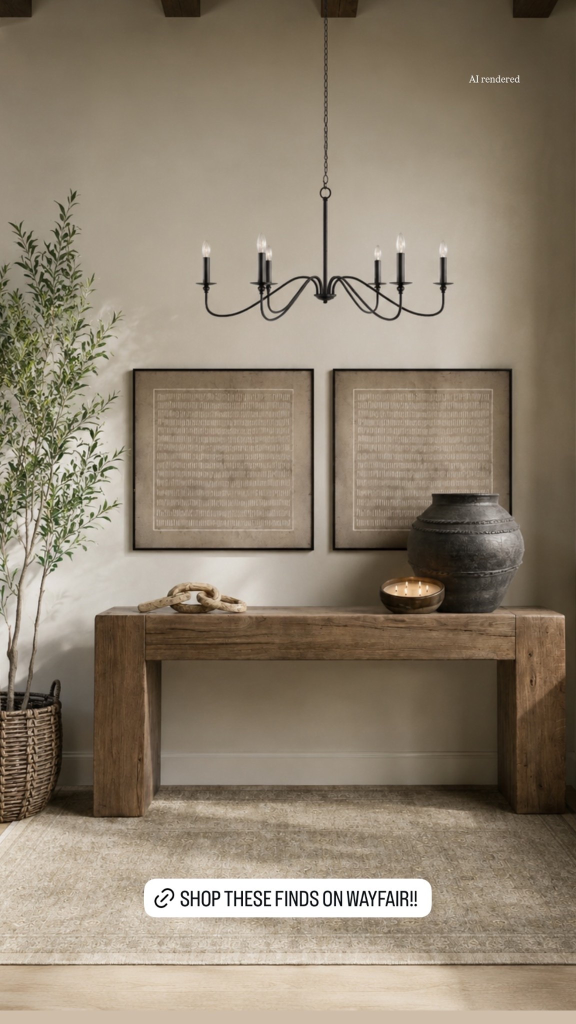An entryway look that won’t break the bank!! All from Wayfair:)