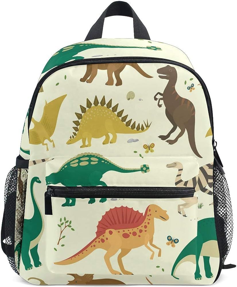 Vintage Dinosaur Kid's Toddler Backpack Dinosaur Toddler Bag for Boys Girls,Kindergarten Schoolba... | Amazon (US)