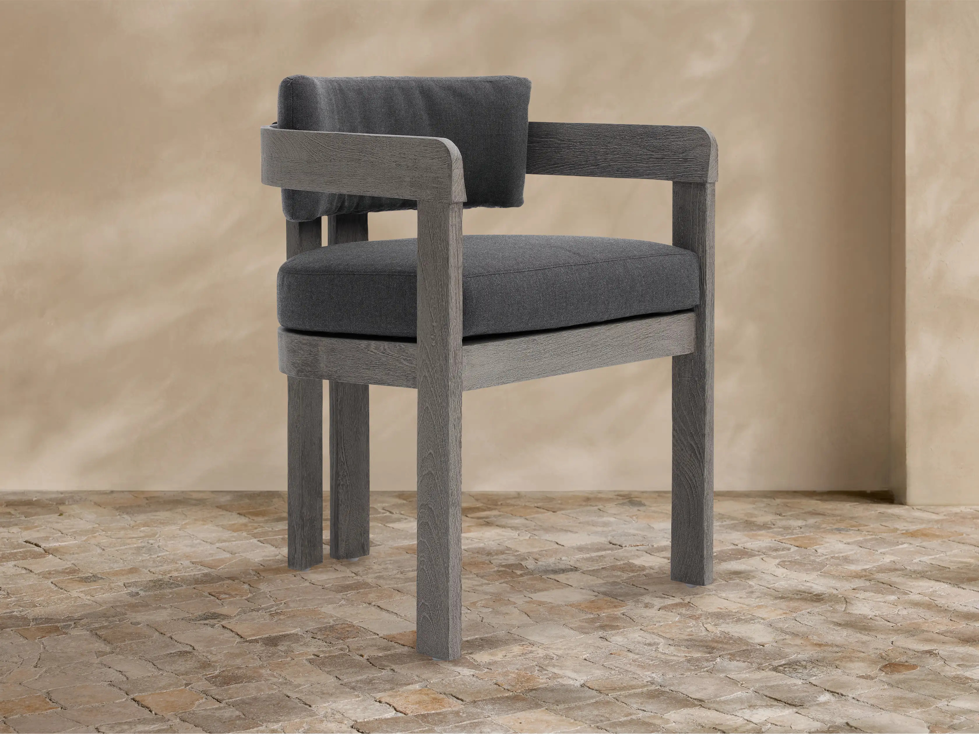 Milos Outdoor Dining Arm Chair | Arhaus