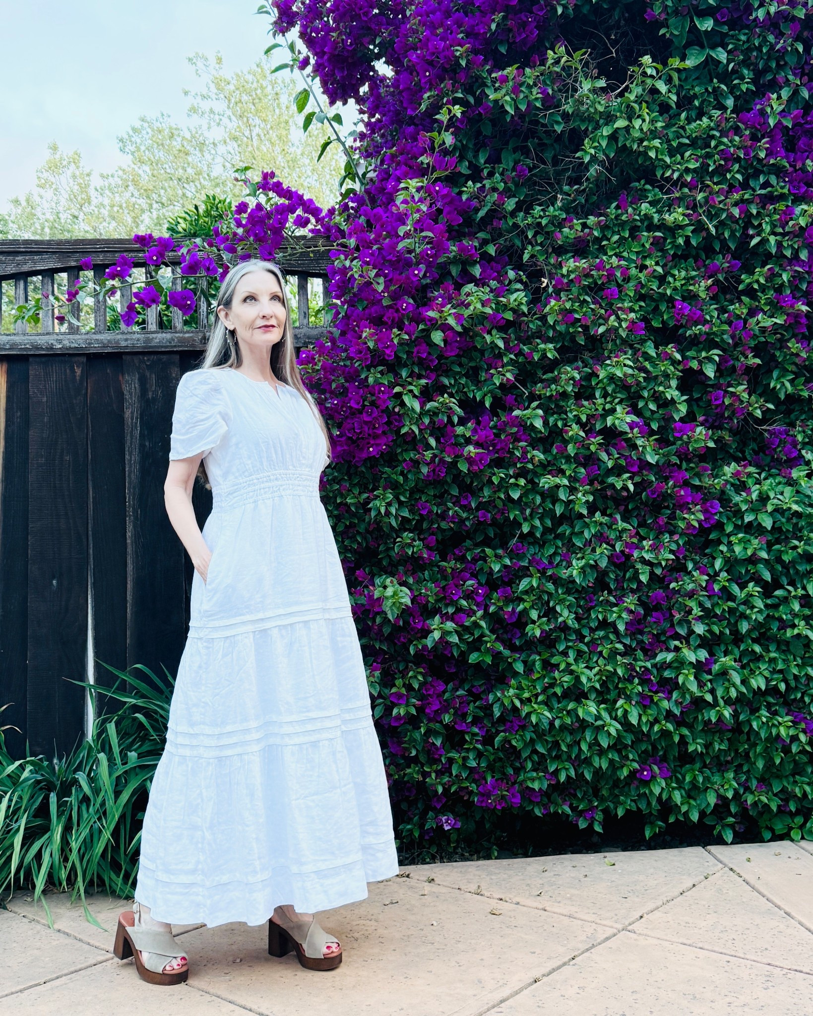 Simple summer dress. #linendress #summerdress #airydress #maxidress #whitespringdress #whitedress

#LTKdayinmylife #LTKootd #LTKgrwm