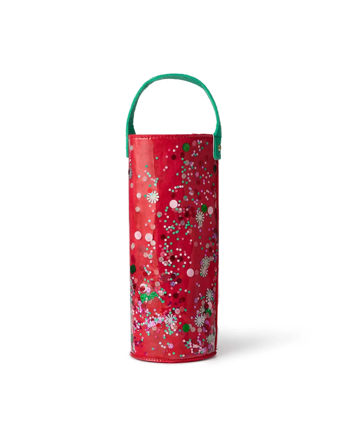 Holiday Spirit Pink Confetti Wine Bag | Packed Party