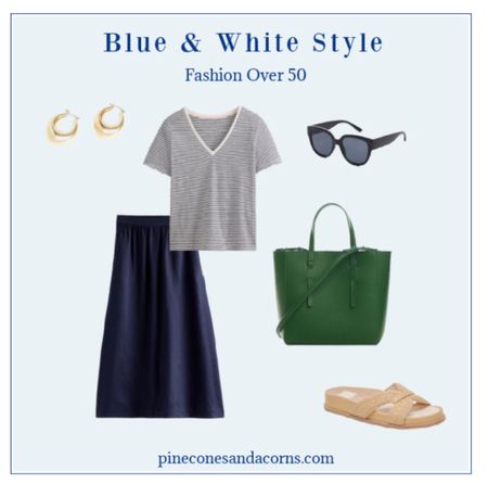 Blue & white is  the perfect color combination for summer! 

#LTKover40 #LTKSeasonal