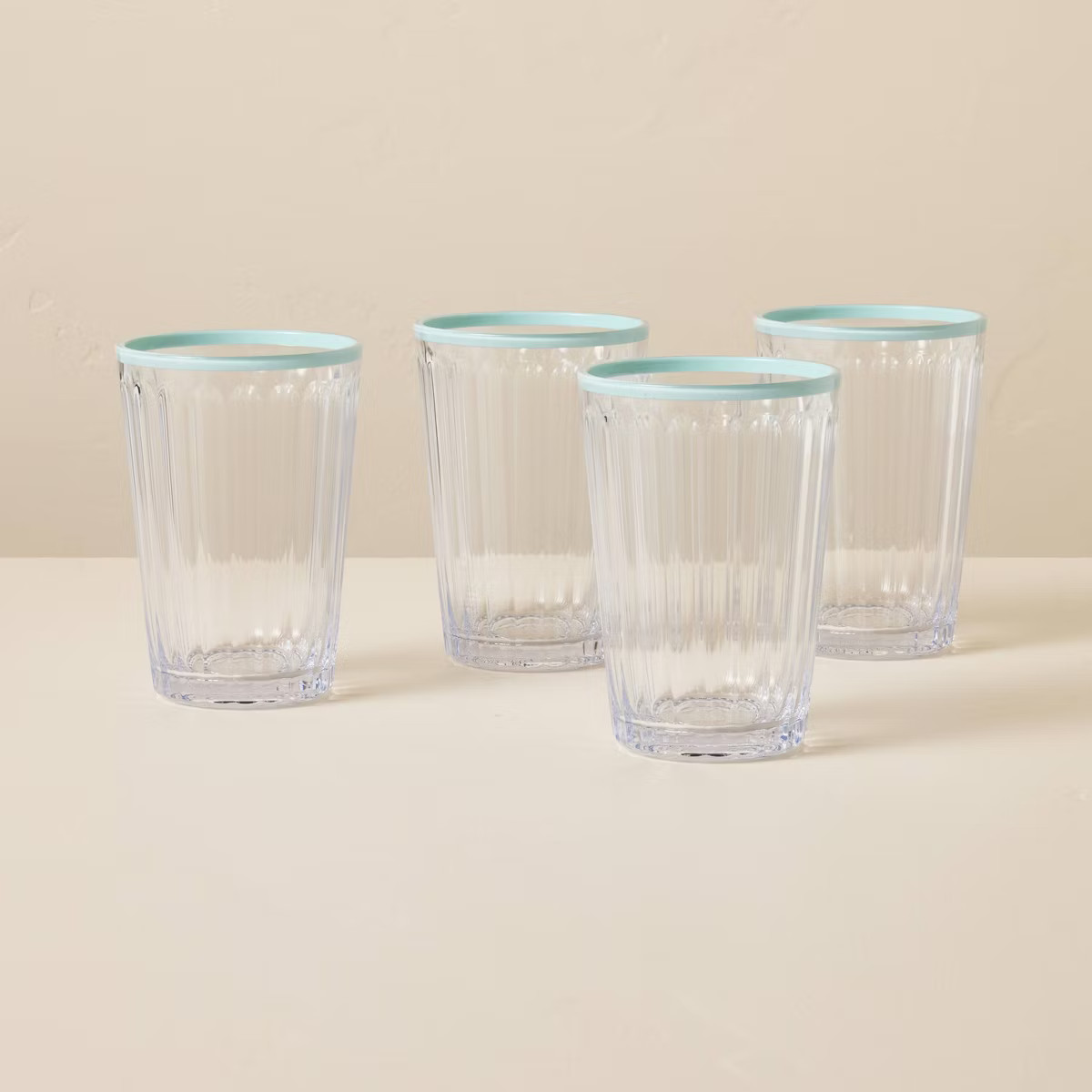 14.5oz Ribbed Plastic Tall Tumbler - Hearth & Hand™ with Magnolia | Target