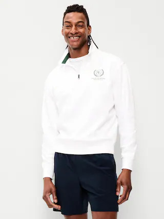 Rotation Fleece Graphic Quarter Zip | Old Navy (US)