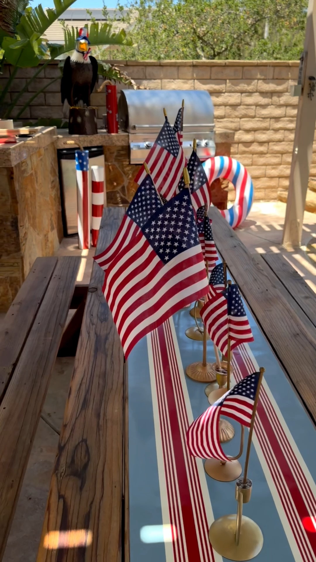 Americana Tablescape. DIY Tablescape. Outdoor 4th of July tablescape. Summer bbq

#LTKSeasonal #LTKHome