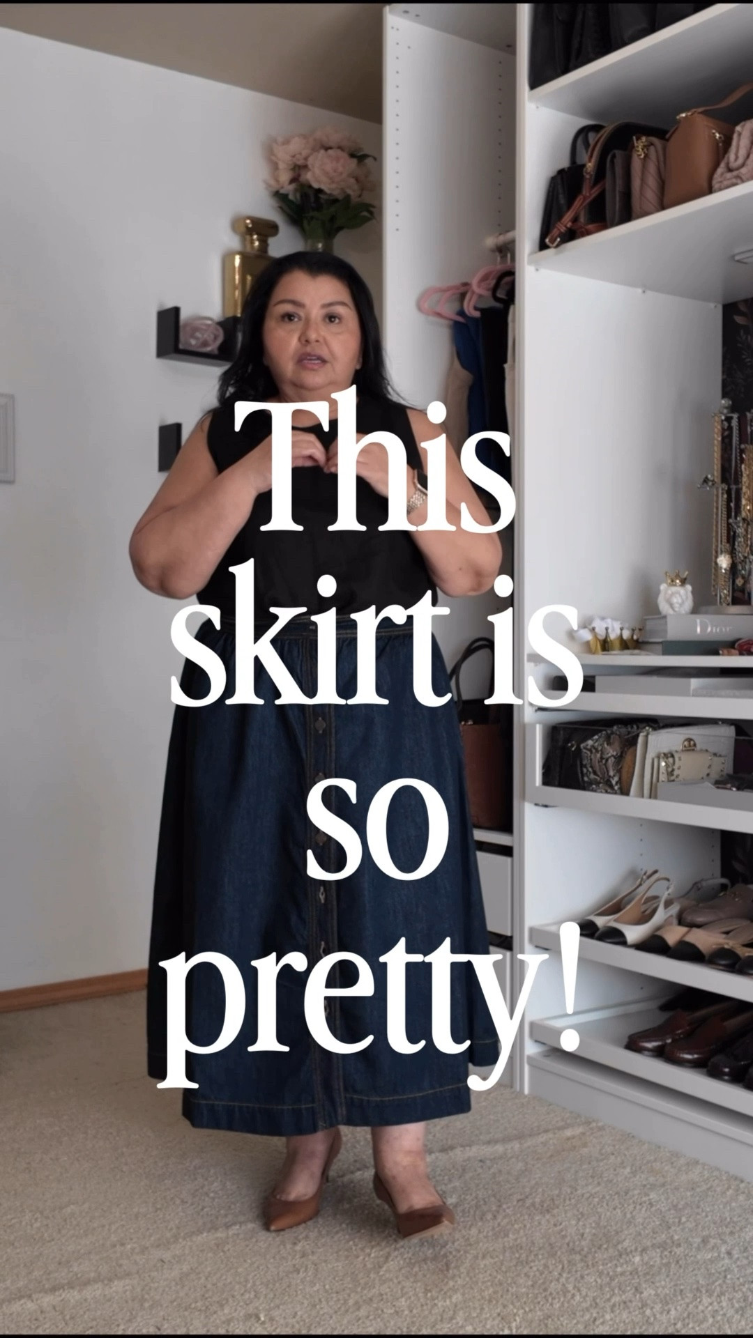 A real wardrobe workhorse, and really pretty.  I’m wearing a size XL, this skirt is excellent for midsize petites, for work or play.

#LTKMidsize #LTKPetite #LTKSeasonal