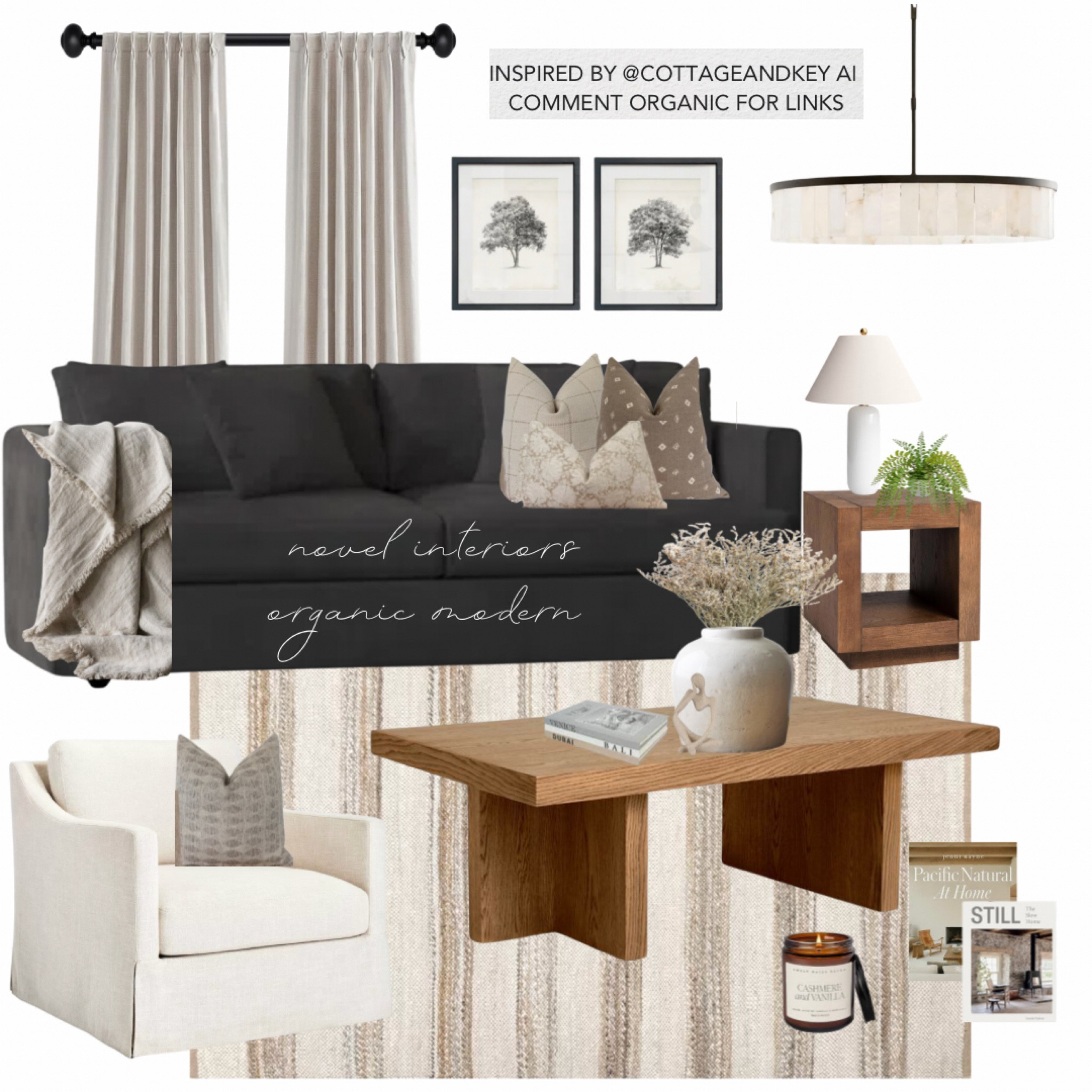 A stunning modern organic design that is budget friendly and inspired by a @cottageandkey AI design!

#LTKhome #LTKsalealert #LTKstyletip