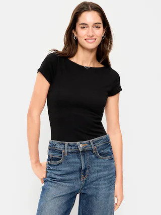 Snug Boatneck T-Shirt | Old Navy (US)
