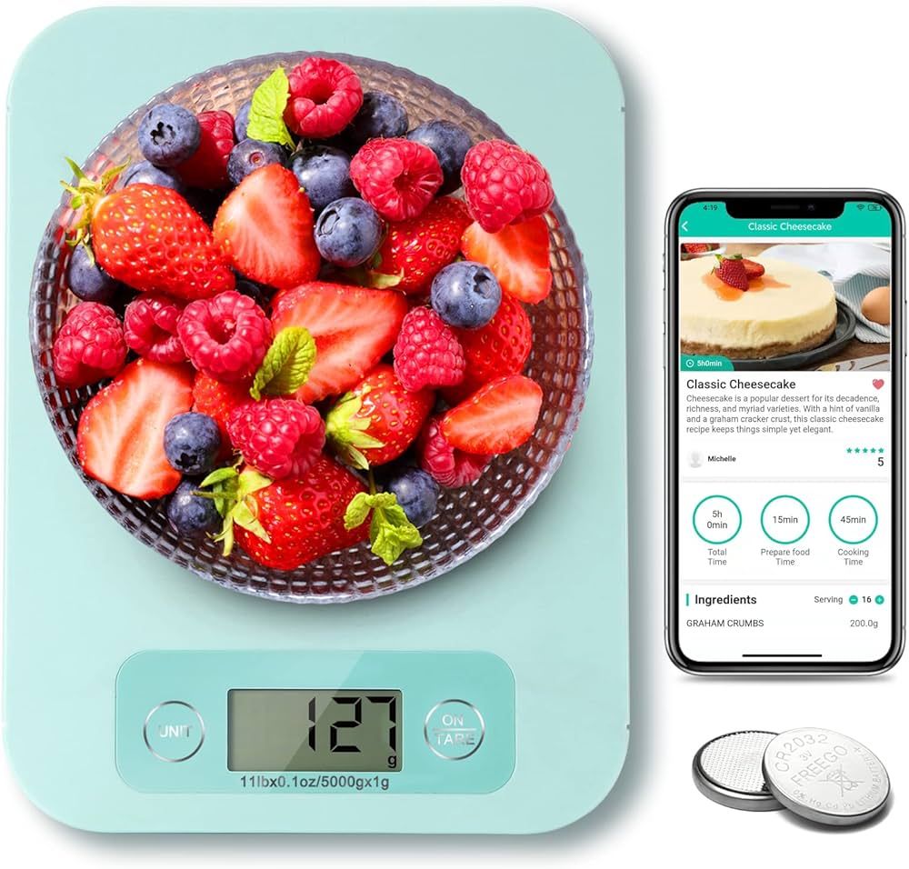 URAMAZ Smart Food Scale - Kitchen Scales Digital Weight Grams and Ounces with Nutritional Analysi... | Amazon (US)
