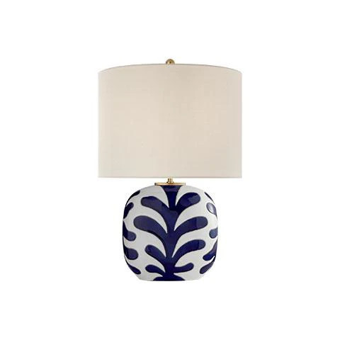 Parkwood Medium Table Lamp in White & Cobalt | Caitlin Wilson Design