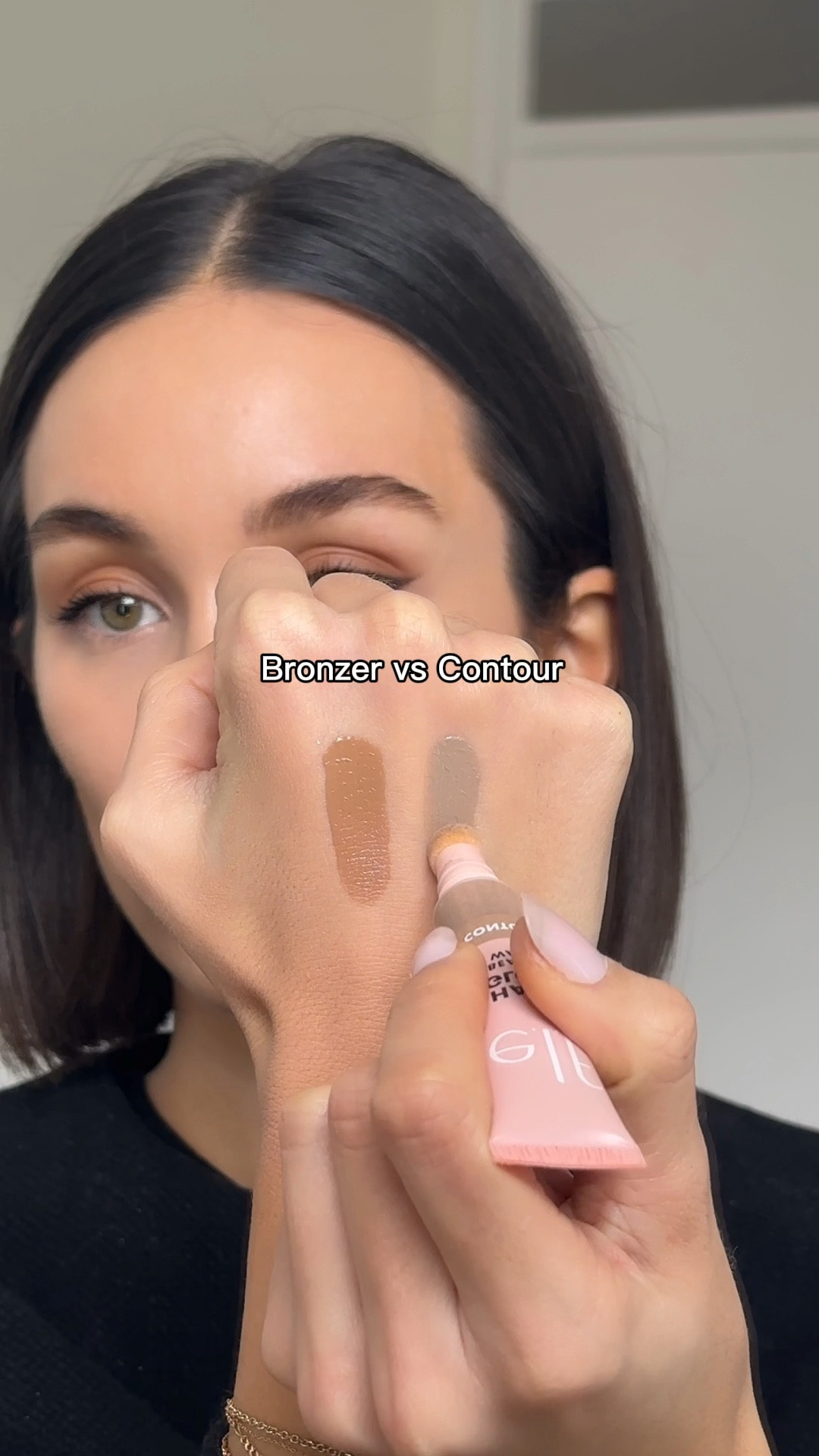 Bronzer vs Contour ✨ contour is more cool-toned and is used to sculpt the face, whereas bronzer is more warm-toned and is used to bring warmth to the face!

Contour: Elf Cosmetics Halo Glow Contour Wand (fair/light)
Bronzer: Elf Cosmetics Halo Glow
Contour Wand (light/medium)

#bronzer #contour #contourtutorial #makeuphacks #makeuptutorial #contourhack #elfhaloglow 

#LTKfindsunder50 #LTKbeauty