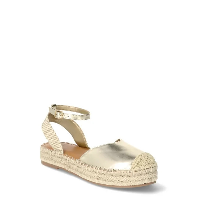 Time and Tru Women's Ankle Strap Espadrille | Walmart (US)