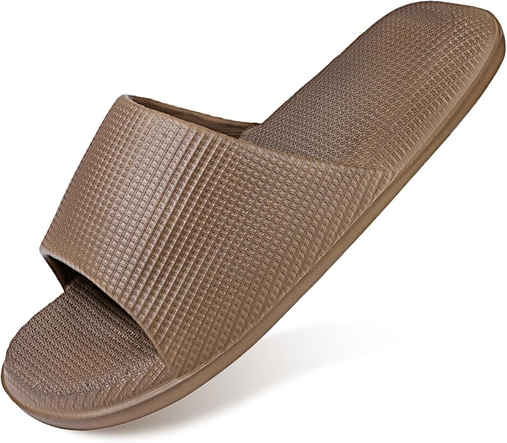 Cloud Slides for Women Men, Summer Waffle House Slippers for Indoor, Open Toe Home Shower Pool Sl... | Amazon (US)