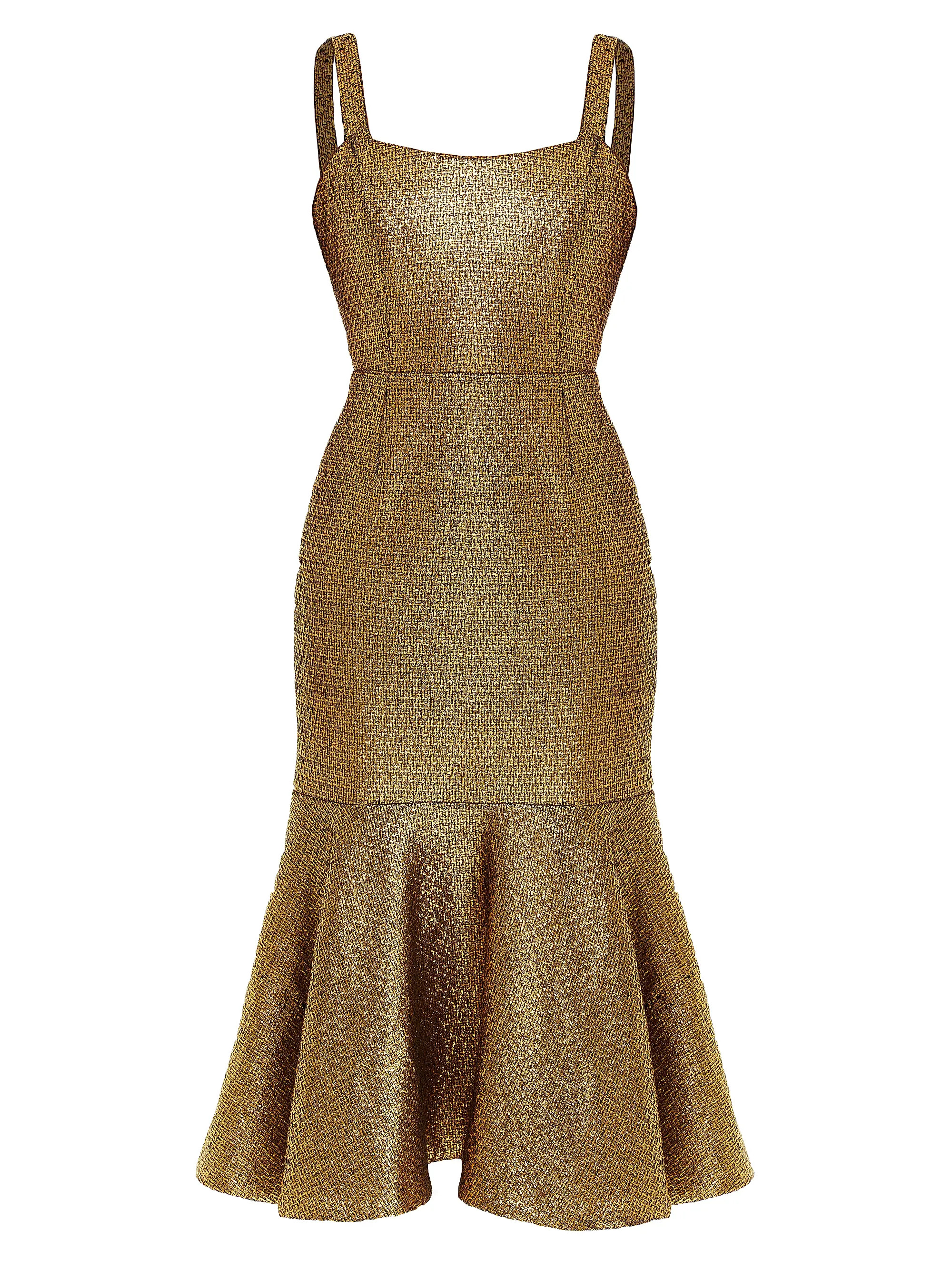 Jody Metallic Cotton-Blend Midi-Dress | Saks Fifth Avenue