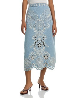 FARM Rio Denim Richelieux Midi Ski | Bloomingdale's Women | Bloomingdale's (AU)