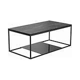 Coaster Home Furnishings Schwartzman 1-Shelf Rectangular Black Coffee Table | Amazon (US)