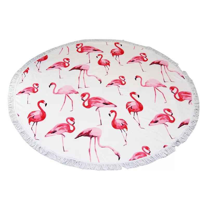 Flamingo Round Beach Towel | Wayfair North America