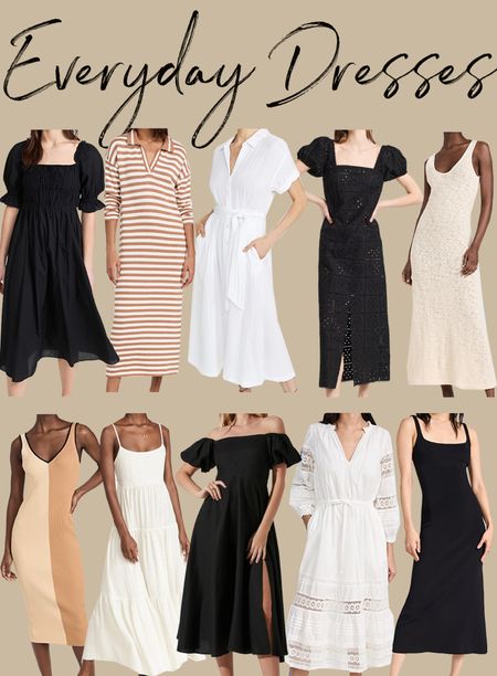 Kat Jamieson shares the best everyday casual dresses. Midi dress, sundress, spring, neutrals, easy. 

#LTKSeasonal #LTKworkwear