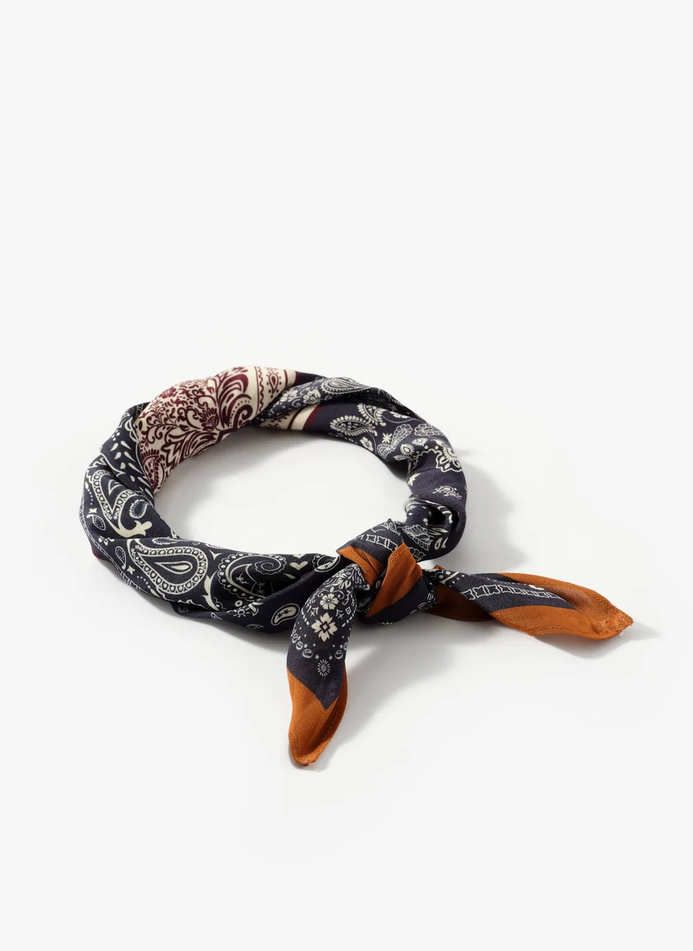 Navy Paisley Print Scarf | Mint Velvet - US