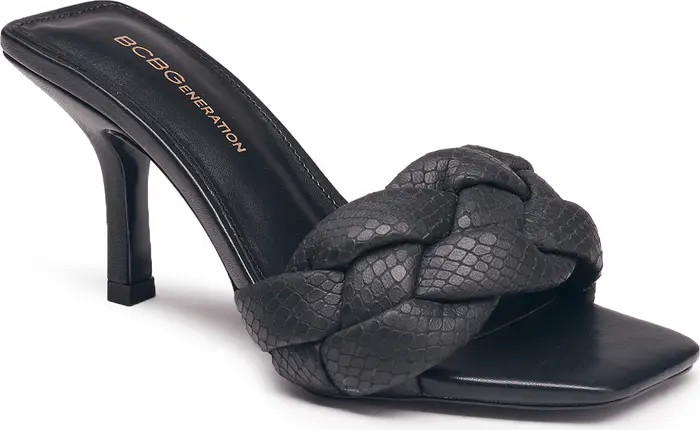 Marlino Snake Embossed Slide Sandal | Nordstrom