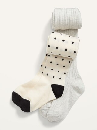 Soft-Knit Tights 2-Pack for Toddler Girls | Old Navy (US)
