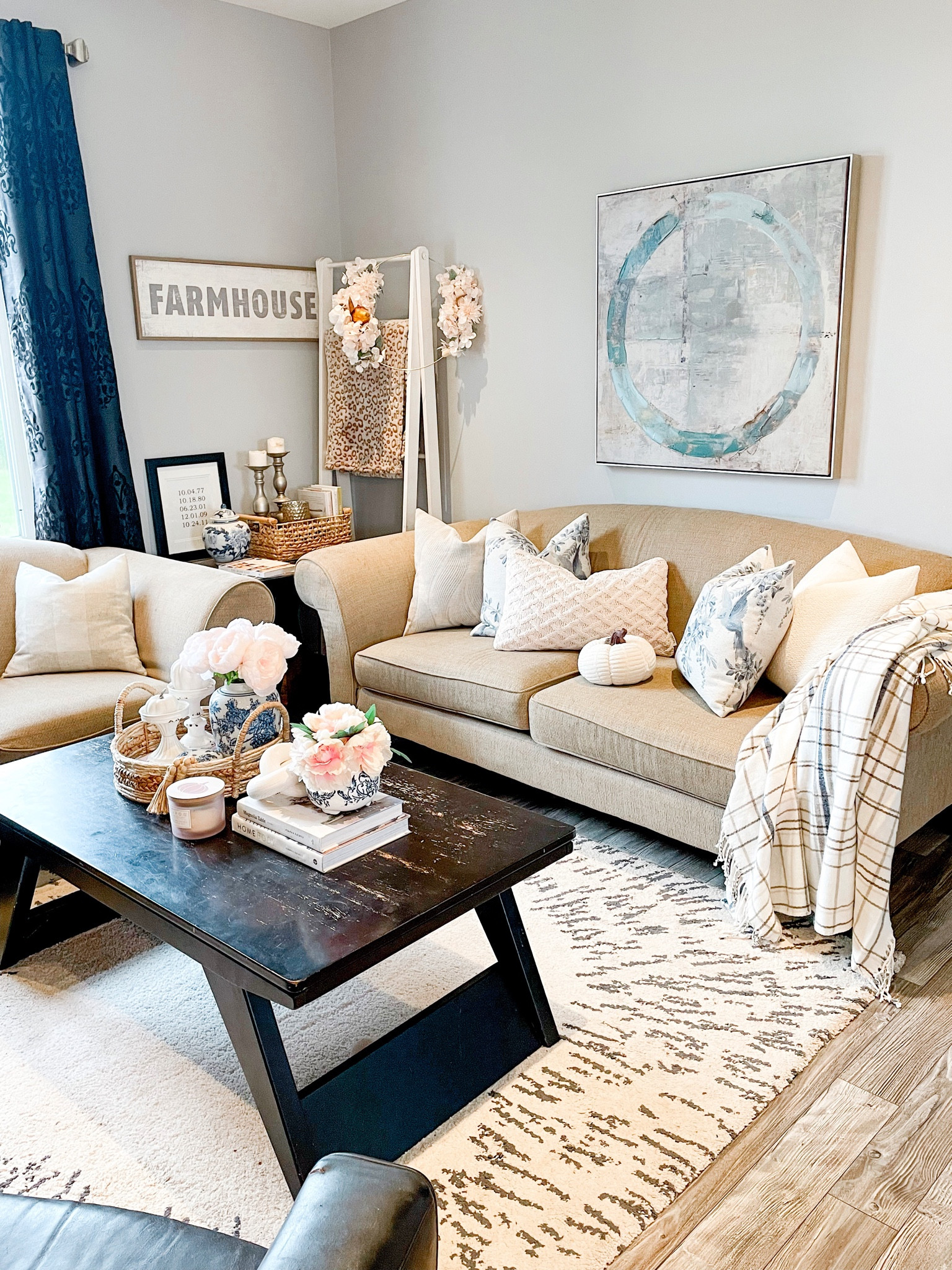 Living room, fall decor, pumpkins, target, throw blanket, blue and white, neutral decor, home decor, Amazon home

#LTKhome #LTKSeasonal #LTKstyletip