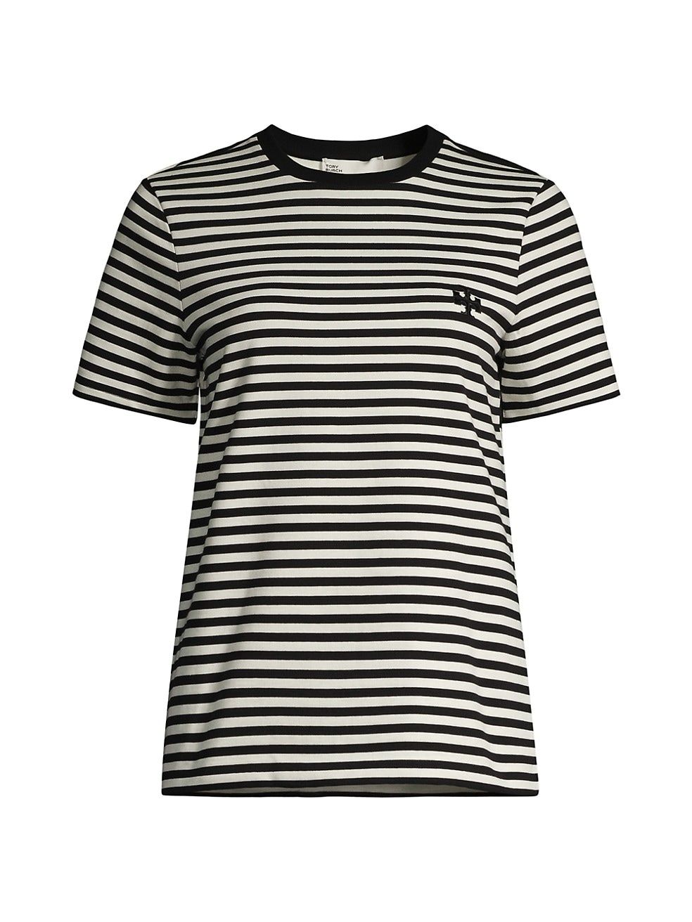 Striped Embroidered-Logo T-Shirt | Saks Fifth Avenue