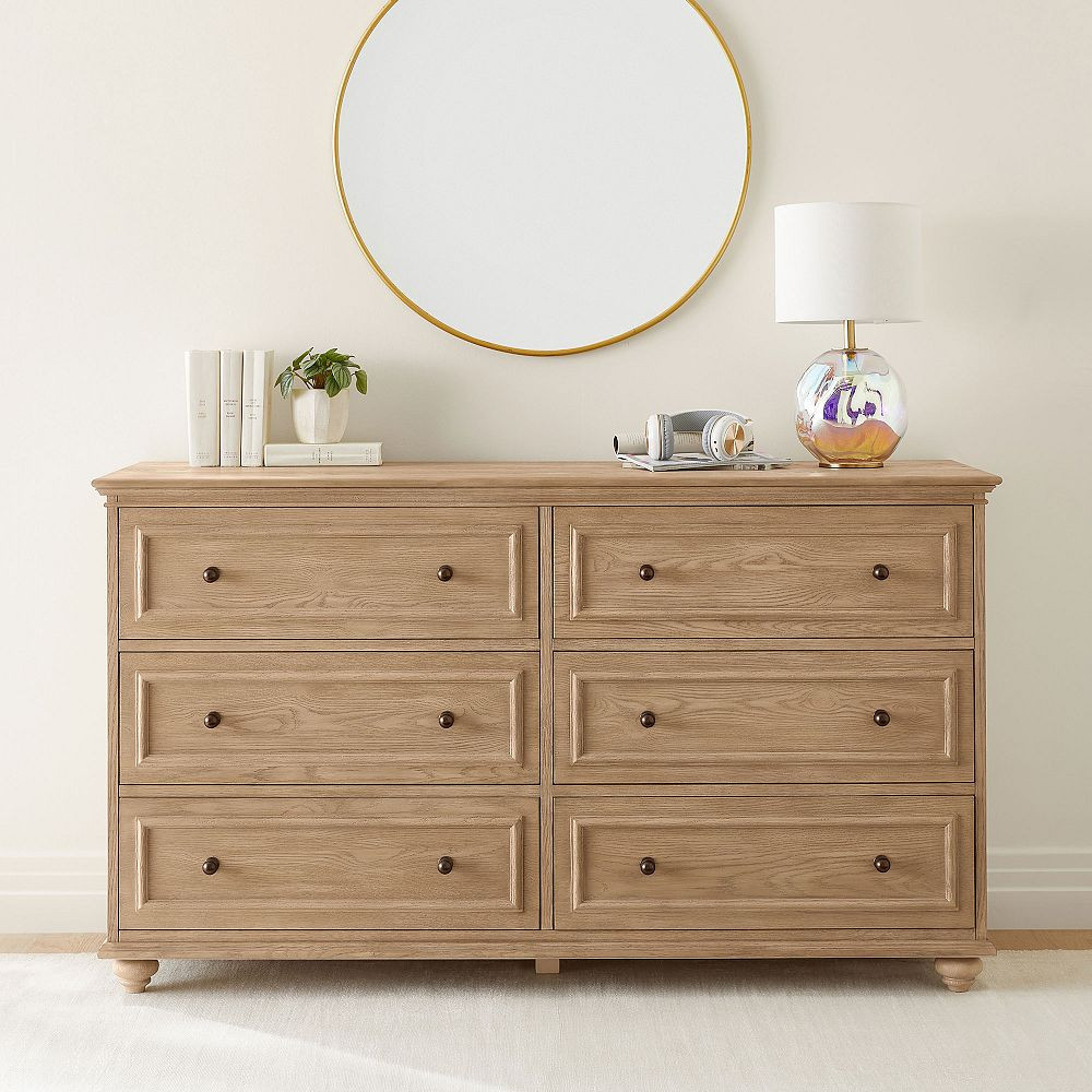 Chelsea 6-Drawer Wide Dresser, Seadrift | Pottery Barn Teen