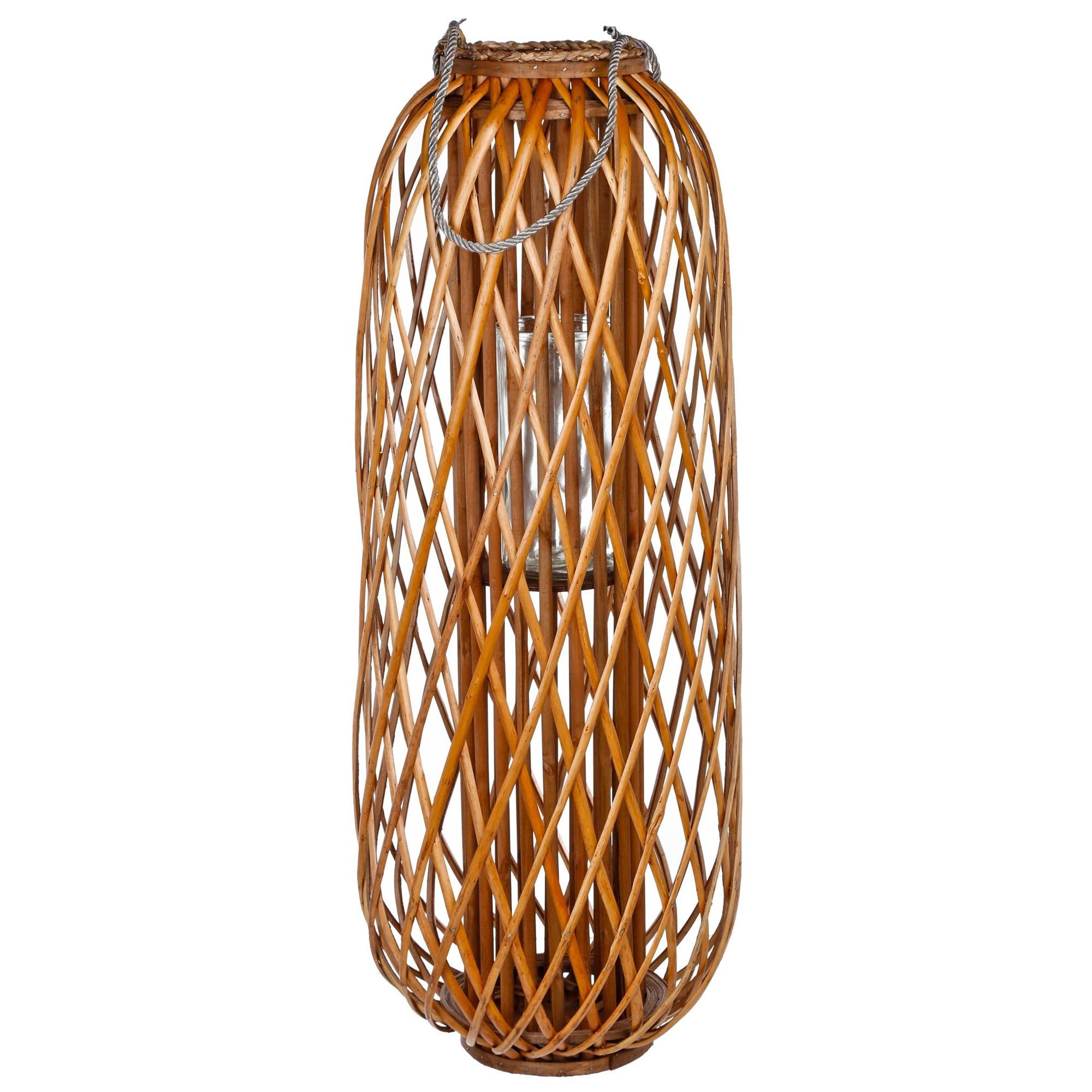 14x39 Bamboo Lantern Home Accent - Brown--6271344639120   | Burkes Outlet | bealls