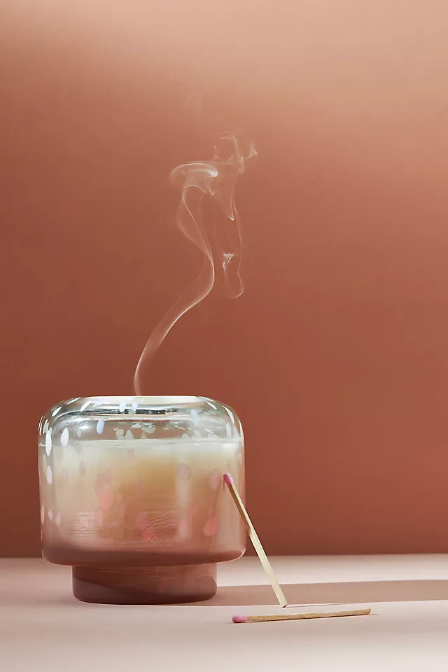 Val Speckled Glass Candle | Anthropologie (US)
