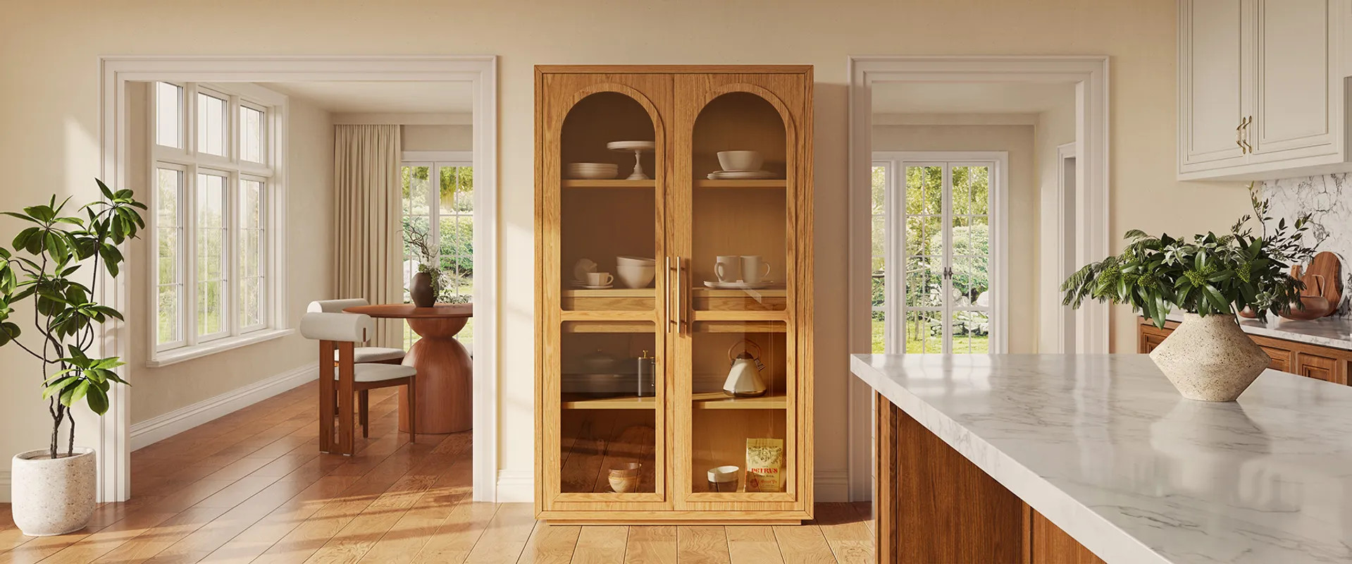 Lira 47" Oak Cabinet | Hernest