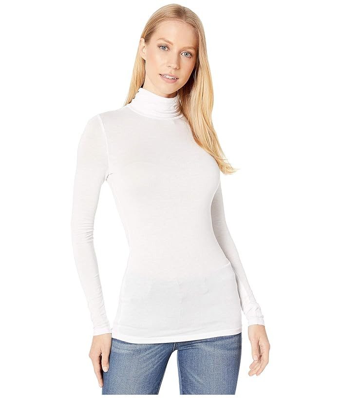 BCBGeneration Turtleneck Layering Long Sleeve (Optic White) Women's Clothing | Zappos