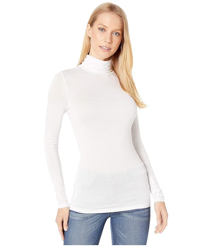 BCBGeneration Turtleneck Layering Long Sleeve (Optic White) Women's Clothing | Zappos