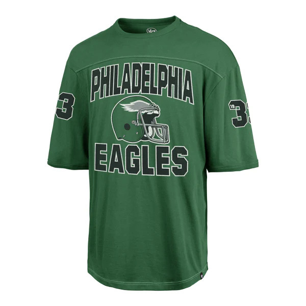 PHILADELPHIA EAGLES HISTORIC GRIDIRON RUSH '47 BRIGHTON TEE | '47Brand