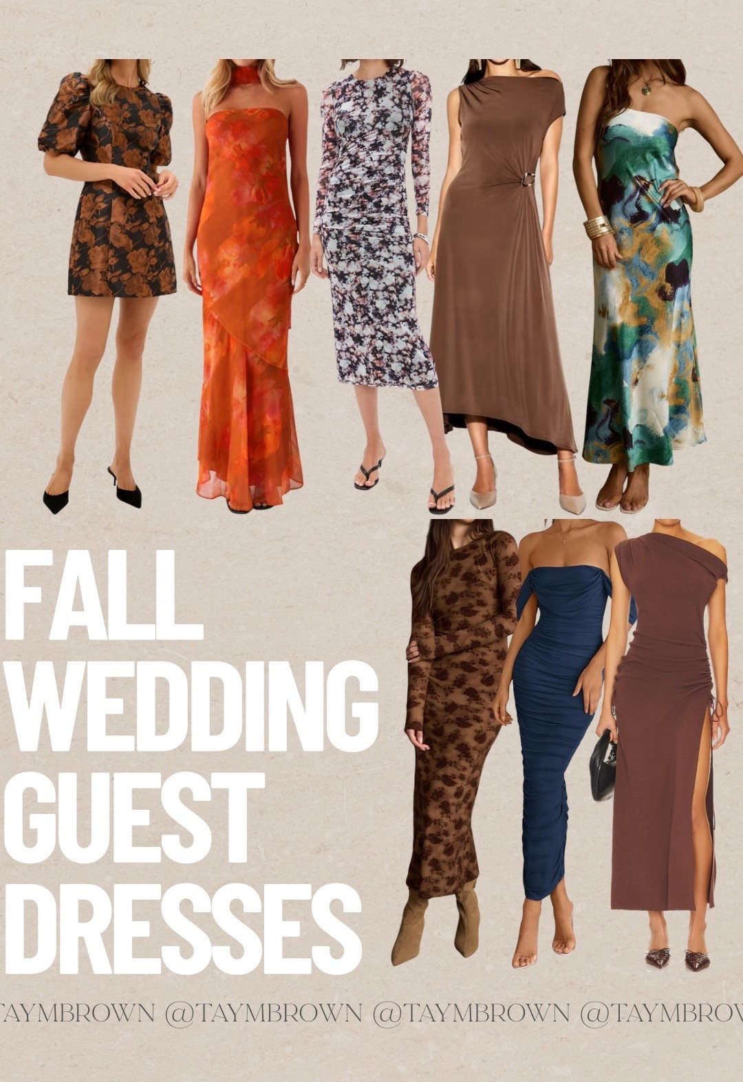 Fall Wedding Guest Dresses 👗🍂 

#LTKFindsUnder100 #LTKWedding #LTKParties