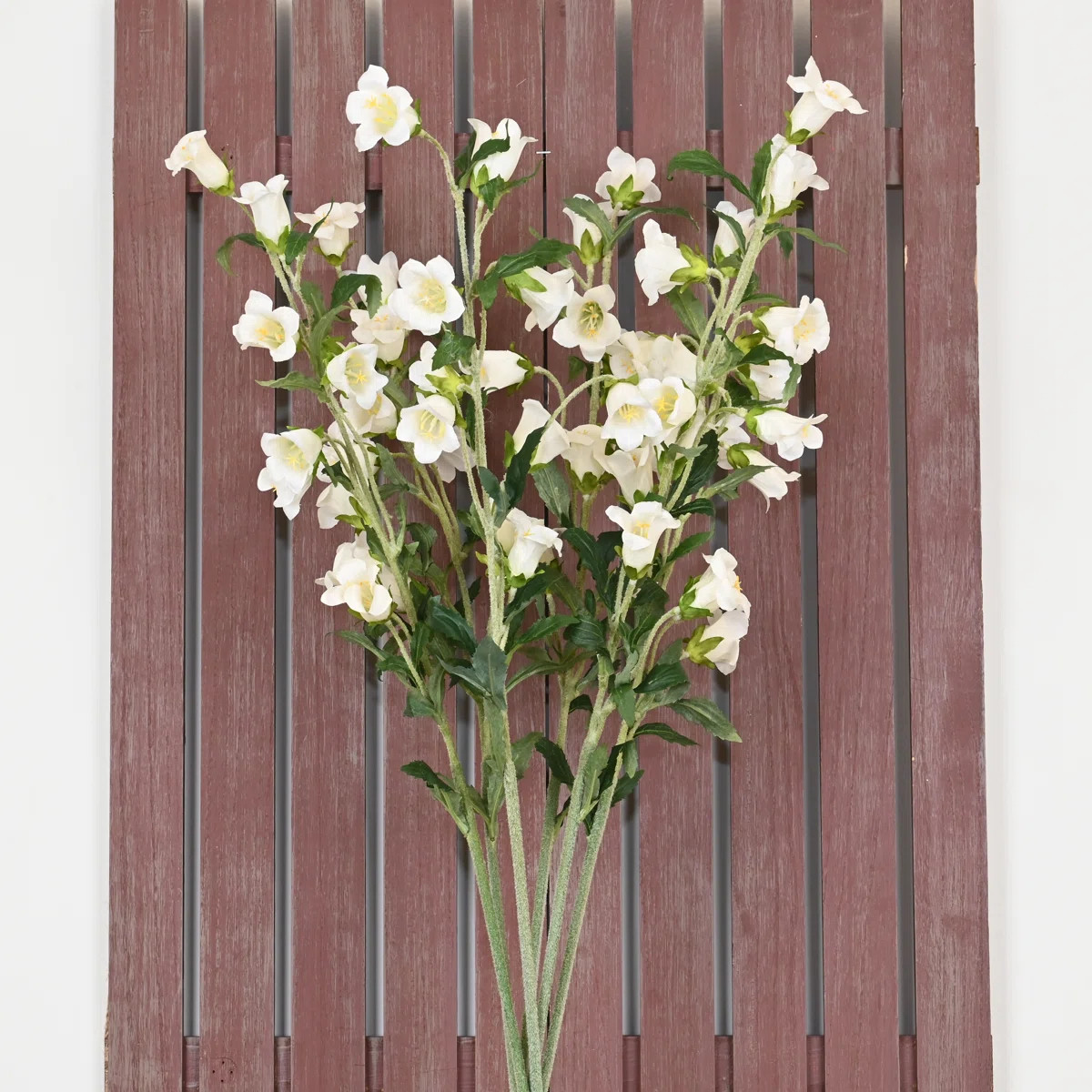 36" Artificial Bellflower Floral Arrangement For Vase Filler, Farmhouse Greenery Foliage Branch L... | Wayfair North America