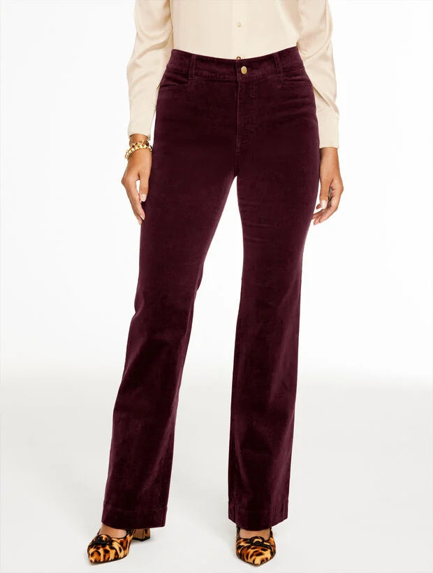 Flare Leg Stretch Corduroy Pants | Talbots