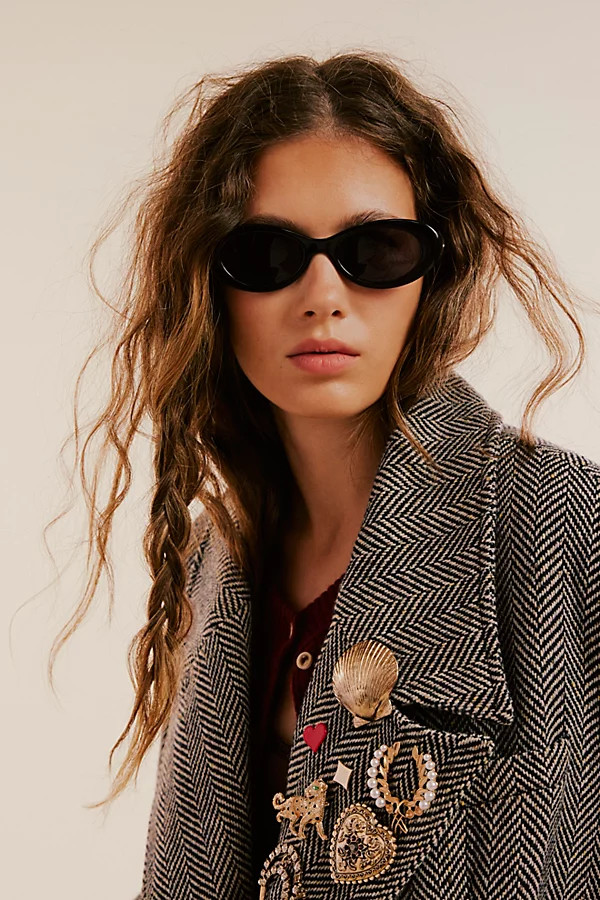 Ella Slim Oval Sunglasses | Free People (Global - UK&FR Excluded)