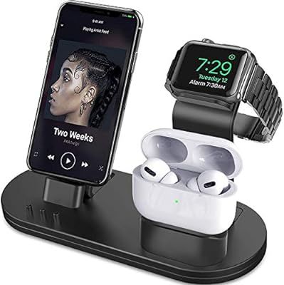 OLEBR 3 in 1 Charging Stand Compatible with iWatch Series 6/SE/5/4/3/2/1, AirPods Pro and iPhone ... | Amazon (US)