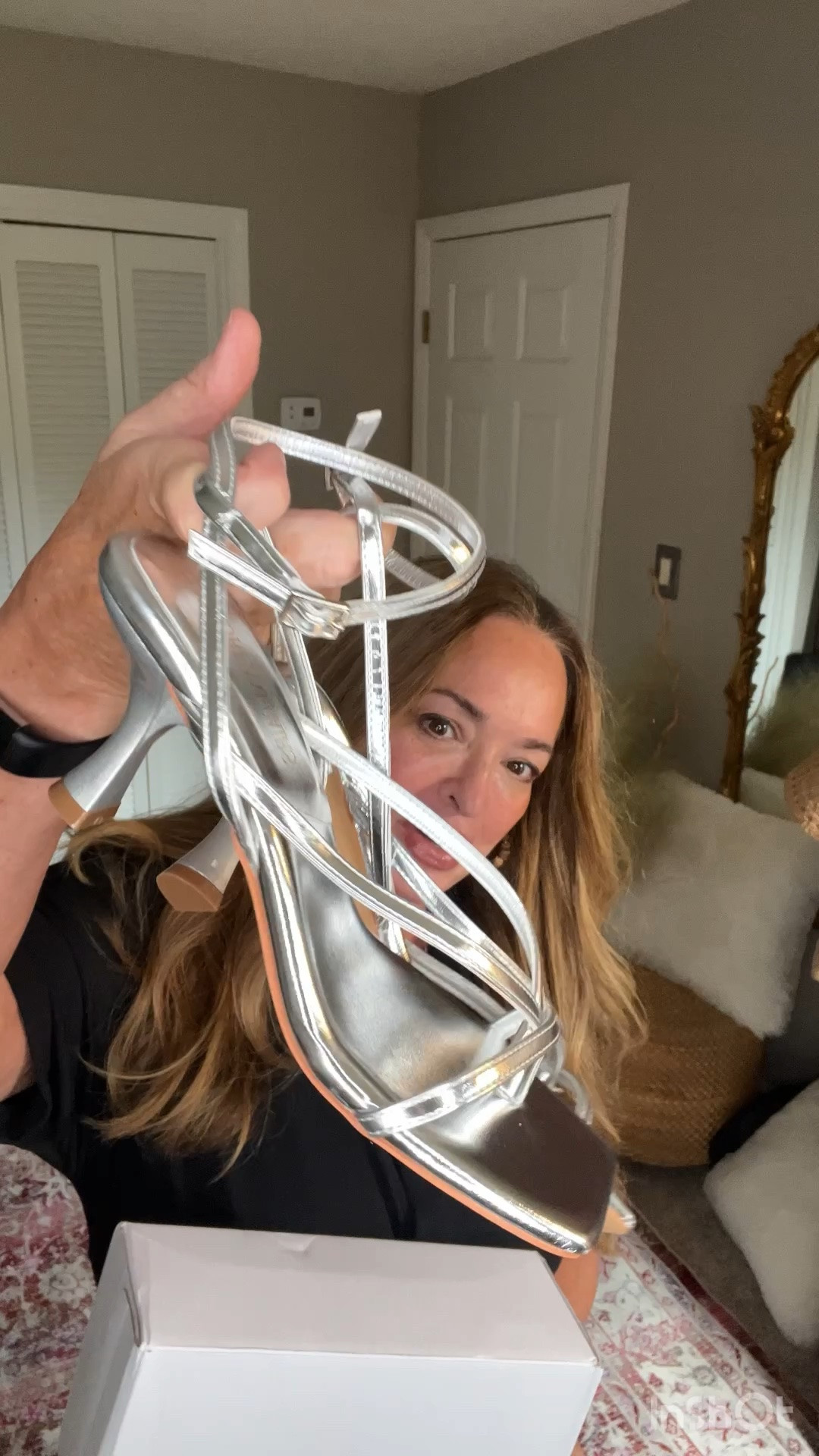 Square toe white silver sandals. 
Perfect to dress up a dress or elevate your favorite denim.  

Metallic shoes are wonderfully versatile.

#LTKBeauty #LTKTravel #LTKWedding