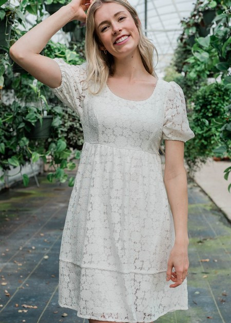 Isabella Ivory Lace Dress | My Sister's Closet Boutique