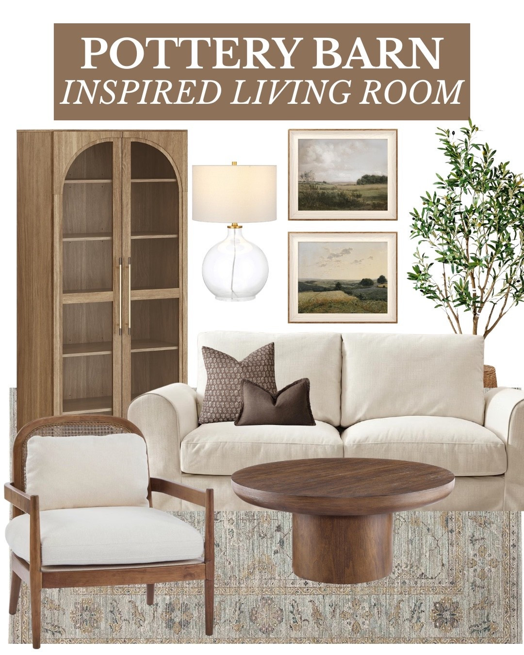 Pottery Barn inspired living room that will keep you on budget and in style!

#LTKHome