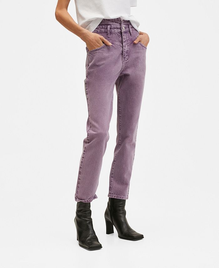 MANGO Women's Slim-Fit High Waist Jeans & Reviews - Jeans - Women - Macy's | Macys (US)