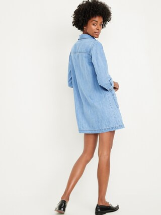 Jean Popover Shirt Dress | Old Navy (US)