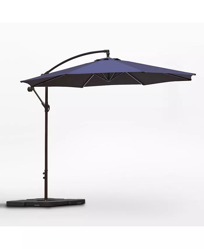 10 ft Outdoor Patio Cantilever Umbrella with Weight Base | Macys (US)