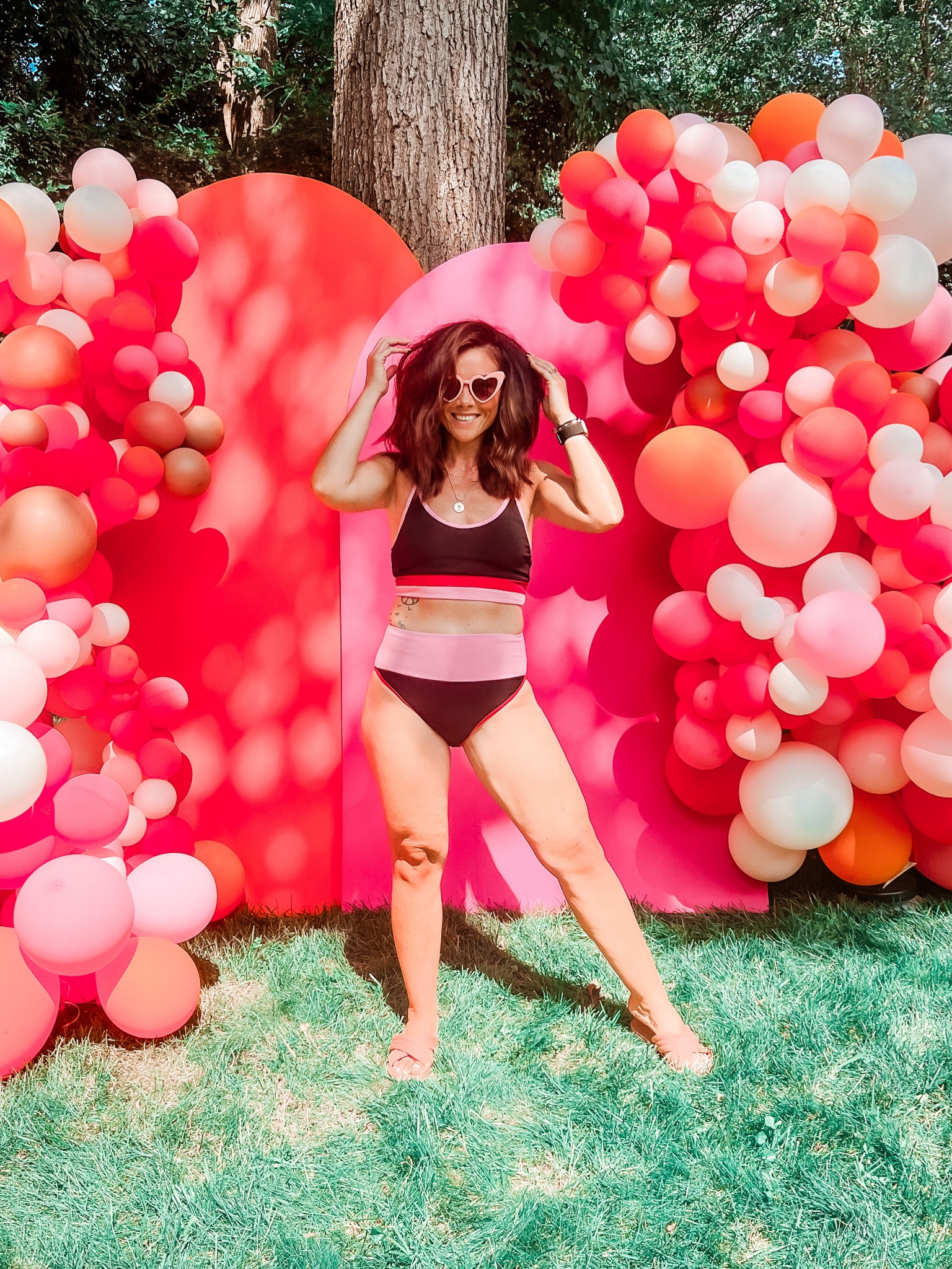 High-waisted ribbed two-piece bathing suit from Amazon that is so soft, great coverage, and ACTUALLY high waisted! (Above belly button) It’s TTS - I’m in a medium - comes in tons of colors!

Swimsuit. Vacation. Colorblock. Black bathing suit. Pink bathing suit  

#LTKSwim #LTKFindsUnder50 #LTKSaleAlert
