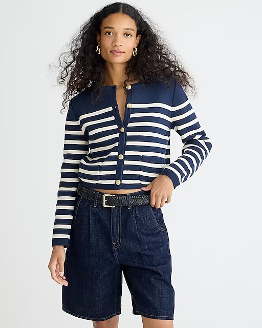 Emilie sweater lady jacket in stripe | J.Crew US