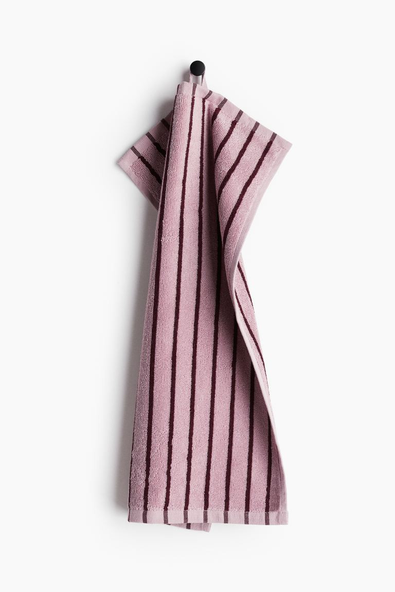 Striped Guest Towel - Light pink/striped - Home All | H&M US | H&M (US + CA)
