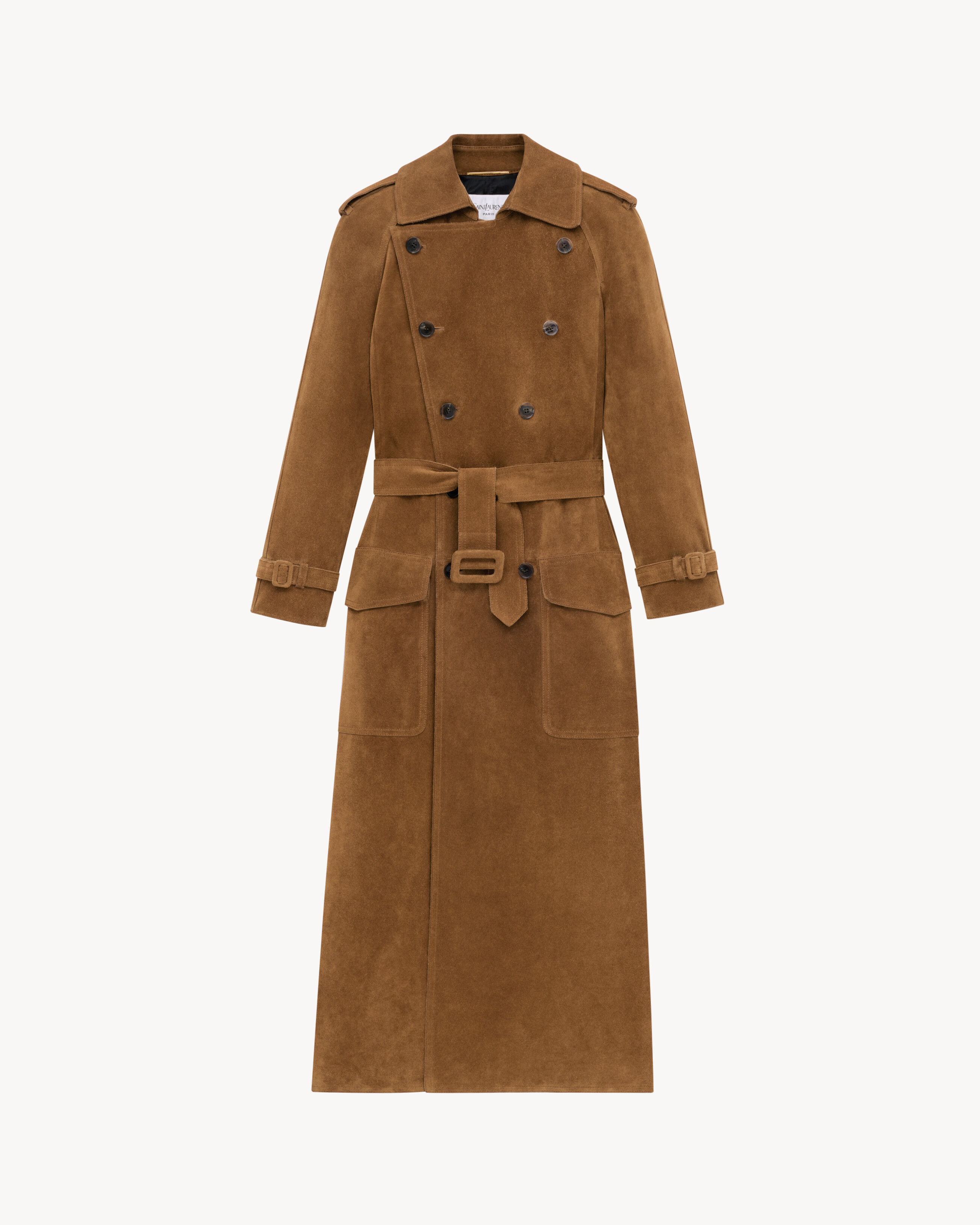 trench coat in suede | Saint Laurent Inc. (Global)